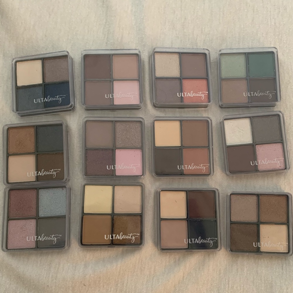 12 ulta eyeshadow quads